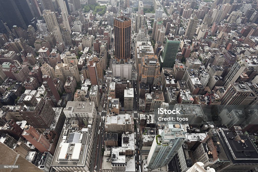 Нью-Йорк город из выше (XXXL - Стоковые фото Автобус роялти-фри
