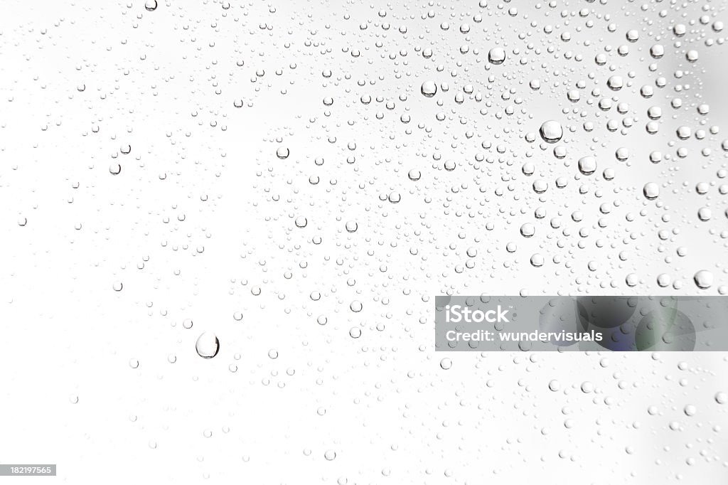 Gotas de água sobre branco - Royalty-free Gota - Líquido Foto de stock