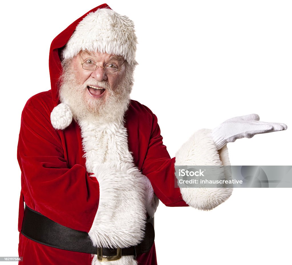 Pictures of Real Santa Claus Holding Out Hand  Santa Claus Stock Photo