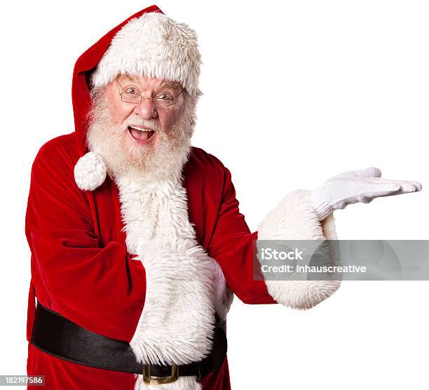 Pictures Of Real Santa Claus Holding Out Hand Stock Photo - Download Image Now - Santa Claus, Accuracy, Active Seniors