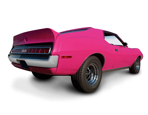 istock Hot Pink AMC Muscle Car 182197629
