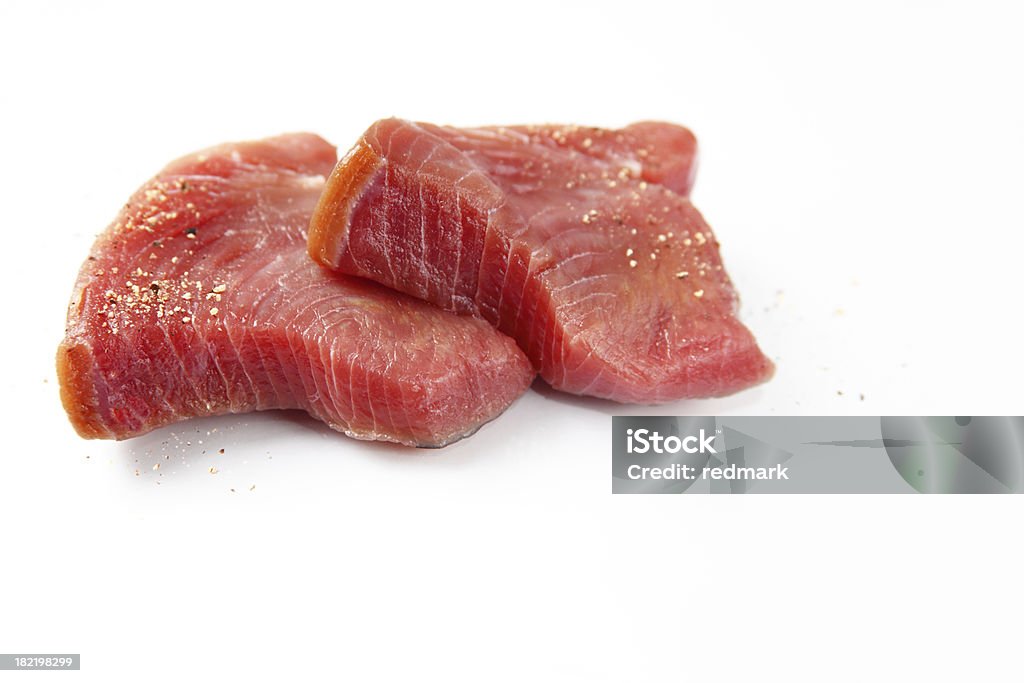 Gepfefferten Tunfisch-steaks - Lizenzfrei Roh Stock-Foto