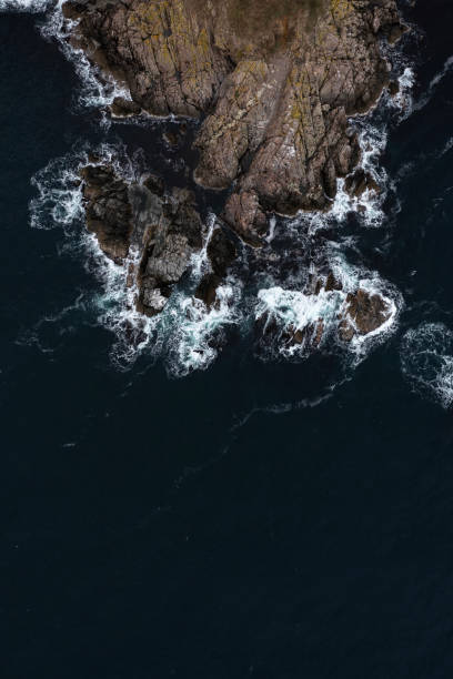 istock Aerial view to a beautiful rocky coast 1821983211
