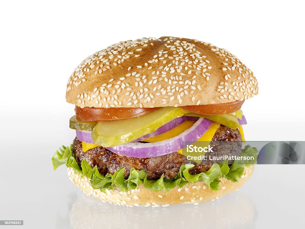 Chargé CheeseBurger - Photo de Cheeseburger libre de droits