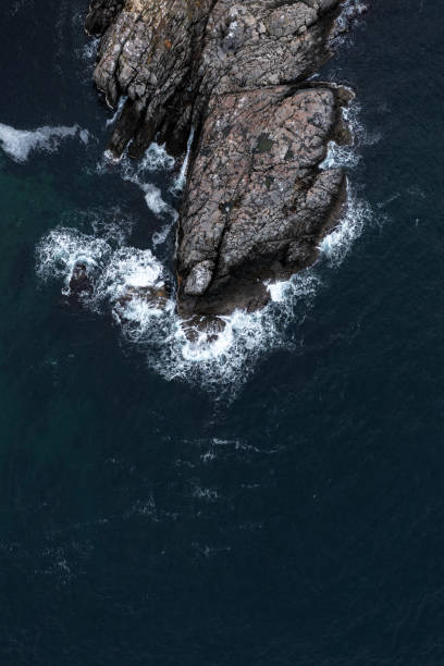istock Aerial view to a beautiful rocky coast 1821983530