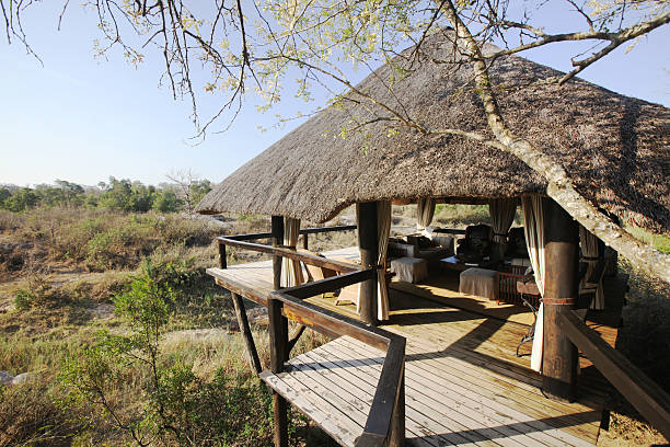 istock Elevated Safari Lodge Overlooking Reserve 182198380