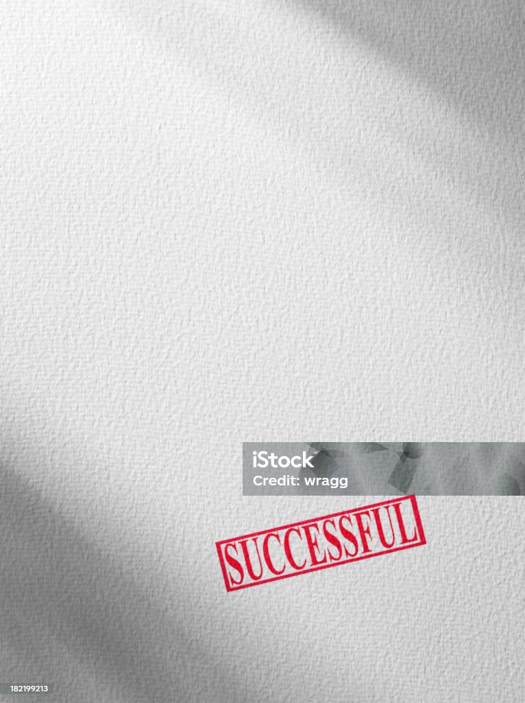 Success Stamped on a Document "Successful stamped on a textured piece of paper, with copy space.Click on the link below to see more of my business images." Achievement Stock Photo