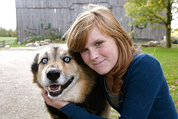 istock Girl and Dog 182199346