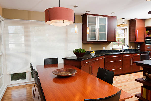 istock Modern Remodeled Kitchen and Dining Room 182199386