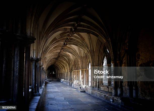 Cattedrale Di Norwich Chiostro E Soffitto - Fotografie stock e altre immagini di Monastero - Monastero, Cattedrale, Ambientazione interna