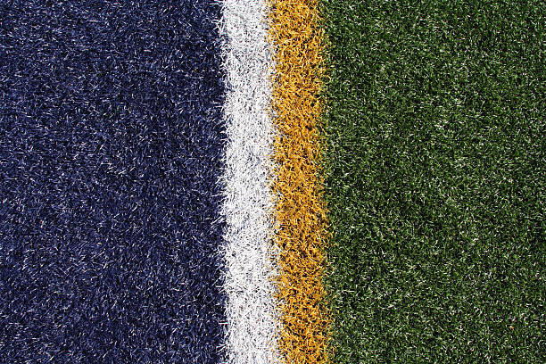 istock Blue White Yellow and Green Artificial Turf - Astroturf 182200360