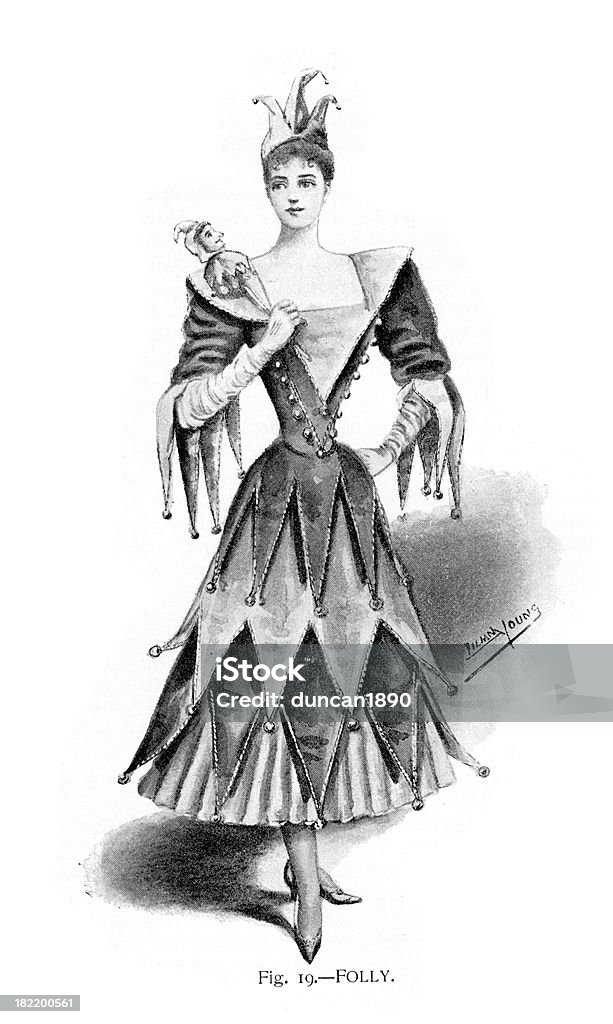 Bouffon Robe Costume de fantaisie - Illustration de Bouffon libre de droits