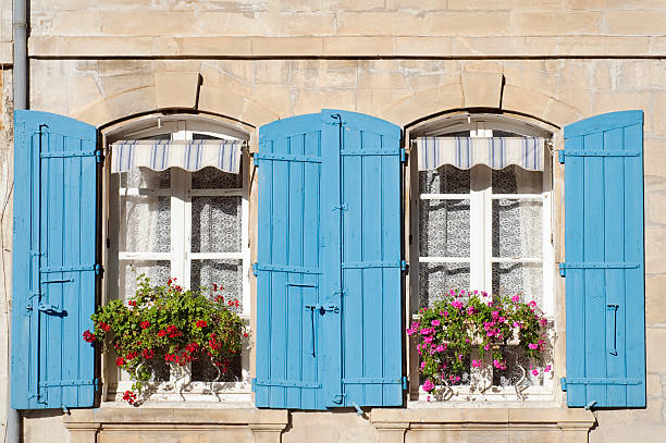 istock Traditional French Shutters and Windows 182201014