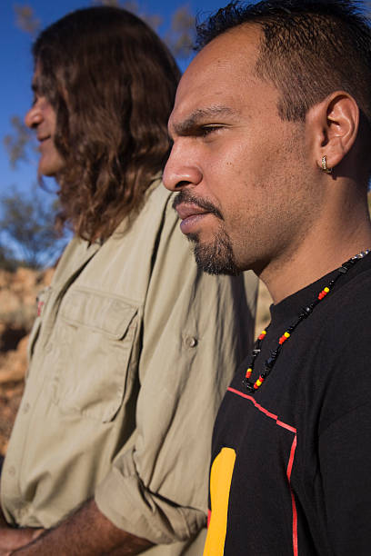 Aboriginal Men stock photo