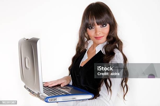 Girl With Laptop Stock Photo - Download Image Now - 20-29 Years, Activity, Adult