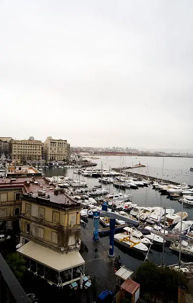 Naples marina seen from Castel dell'Ovo.