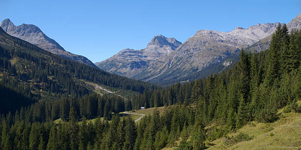 lechtaler alpen - lechtaler alps stock-fotos und bilder