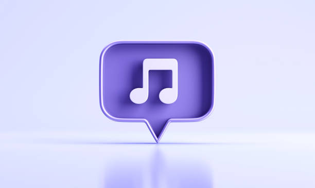 istock Speech bubble with music sign icon 1822021763