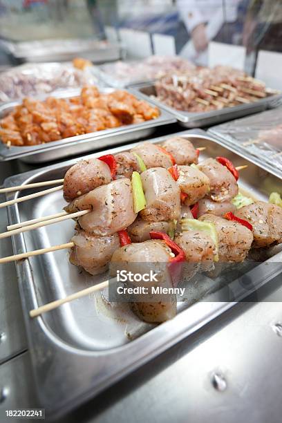 치킨 Satay 지중해 요리 고기에 대한 스톡 사진 및 기타 이미지 - 고기, 그리스 문화, 날것