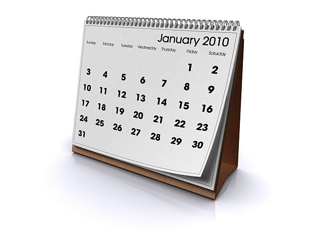 istock Desk Calendar January 2010 182203095