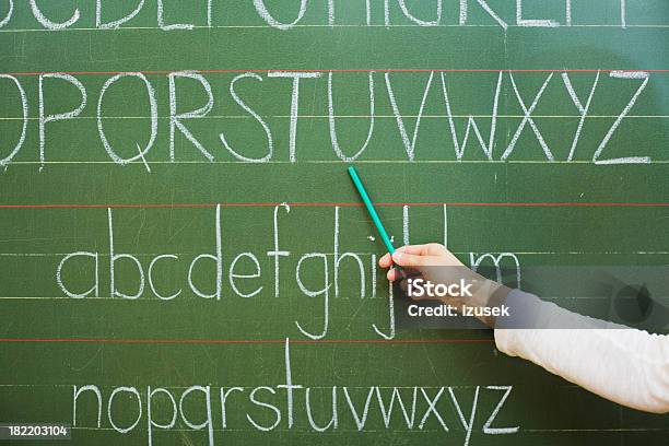 Teaching The Alphabet Stock Photo - Download Image Now - Adult, Adults Only, Alphabet