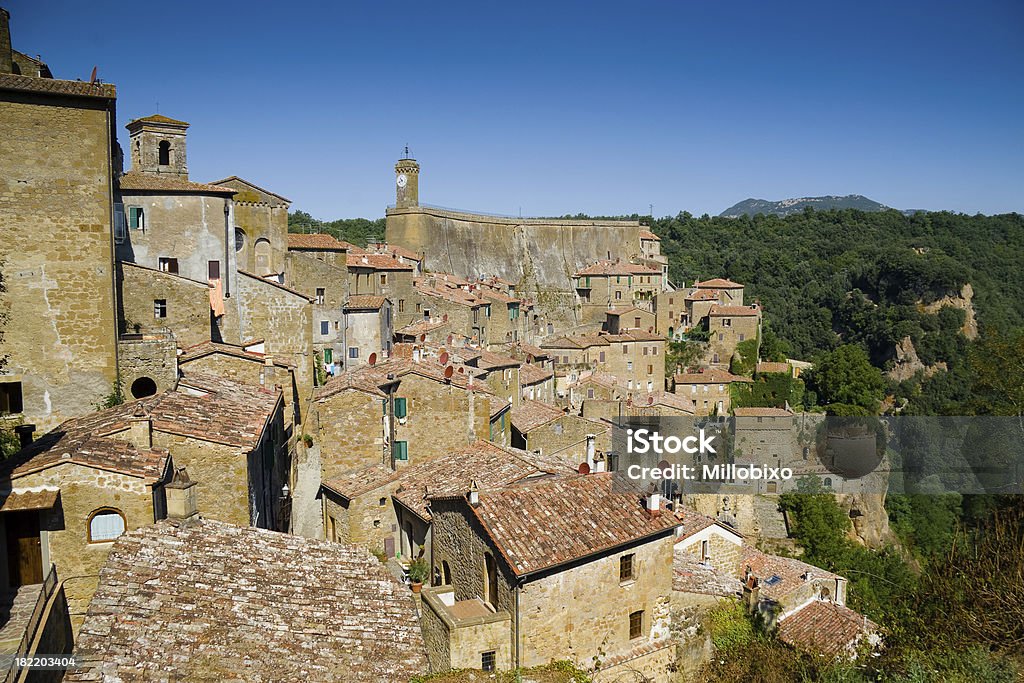 Medieval town "A medieval town in Tuscany, near Pitigliano" Architecture Stock Photo