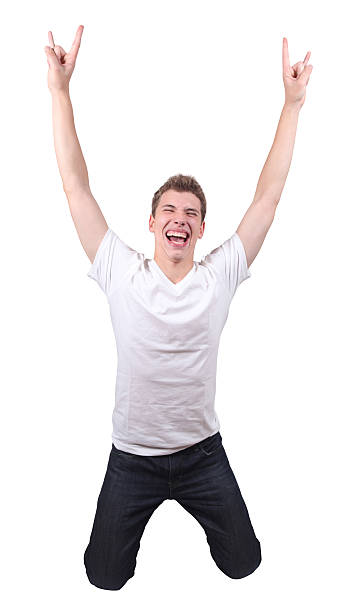 istock Jumping male arms extended 182203710