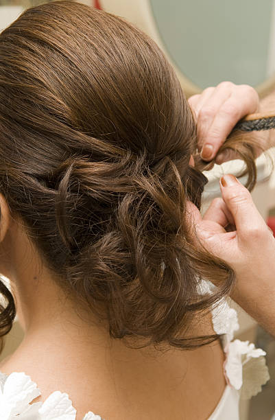 istock Brial Hair Style at Salon 182204361