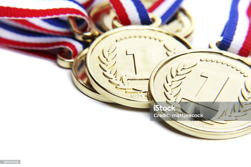Primer lugar de entrega de medallas - Foto de stock de Medalla libre de derechos