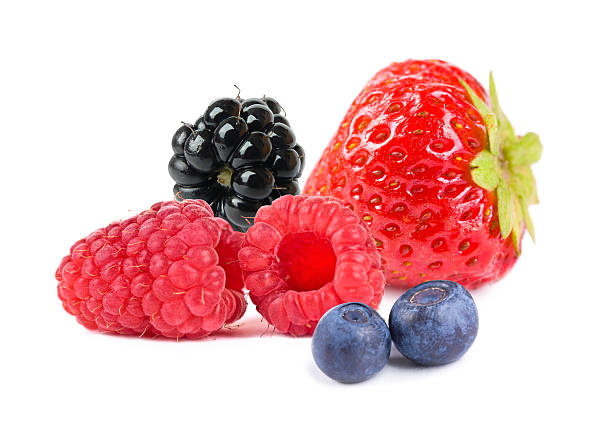 istock Mixed berries - strawberries, raspberries, blackberries and blueberries 182204488