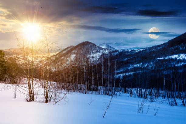 istock mountainous landscape on a winter solstice day 1822045948