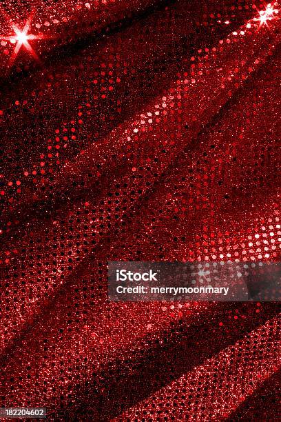 Red Sparkle Fabric Background Stock Photo - Download Image Now - Sequin, Red, Glitter