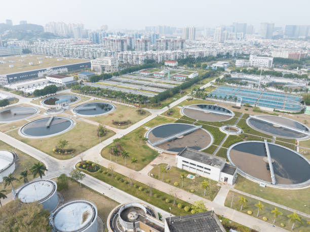 istock Urban sewage treatment plant 1822046502