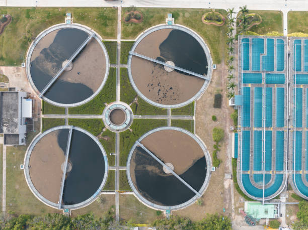 istock Sewage treatment plant, sewage purification tank 1822047015