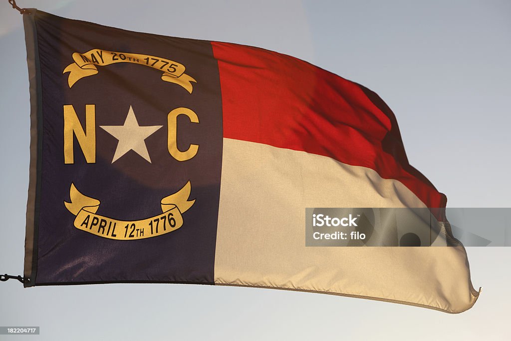 Северная Каролина флаг - Стоковые фото Роли роялти-фри