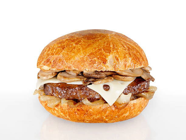 istock Mushroom Swiss Hamburger with Onions 182204744