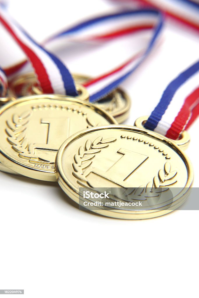 Primeiro lugar Medalha - Royalty-free Azul Foto de stock