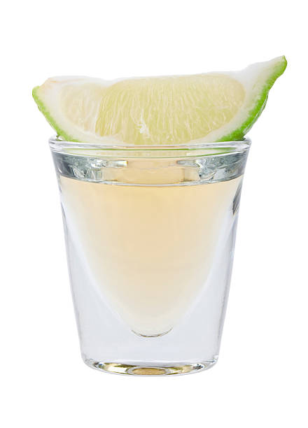 tequila slammer (xxl - isolated isolated on white studio shot food foto e immagini stock