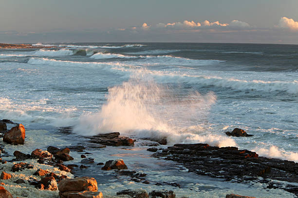 istock Waves Crashing Against Rocky Coast 182205181