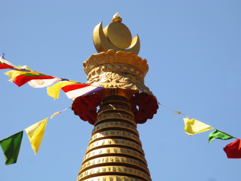 Stupa Buddhist shrine in Sedona Arizona.  Kunzang Palyul Choling Stupas  