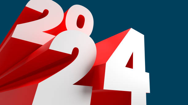 istock Happy new year 3d letters sign. 1822055563