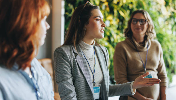 istock Dynamic collaboration: Business professionals engaged in productive conversation 1822062566