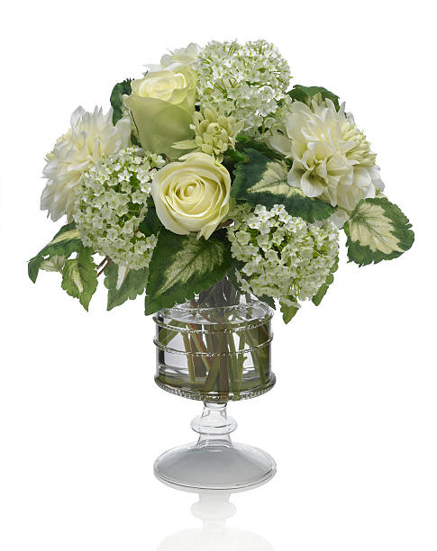istock Small Dahlia and Rose Bouquet on white background 182206303