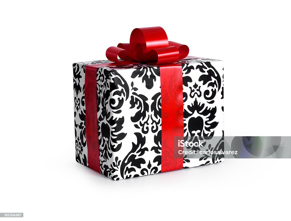 Gift Box w/clipping path "Gift Box with clipping path, isolated on white." Anniversary Stock Photo