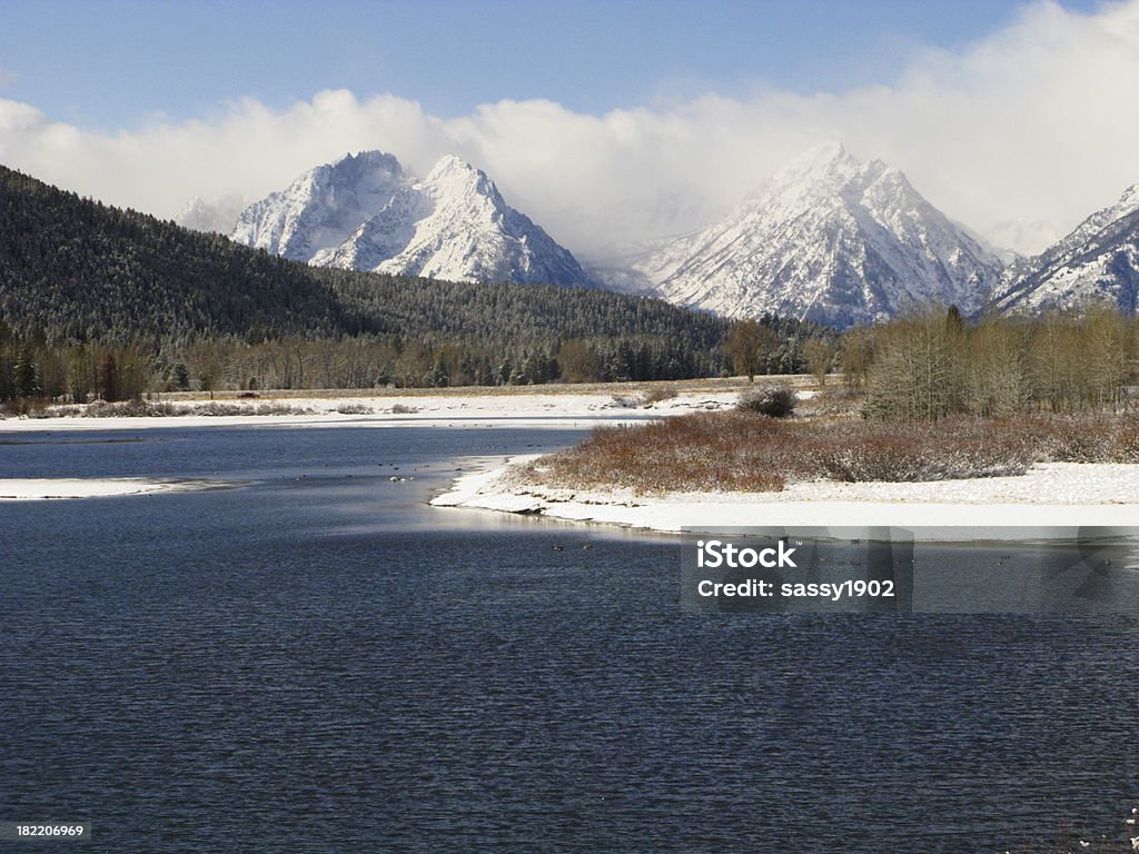 Rivière Snake Monts Teton - Photo de Créativité libre de droits