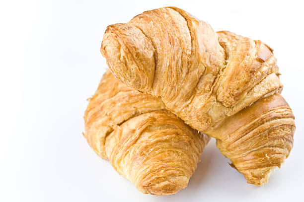 Breakfast Croissants stock photo