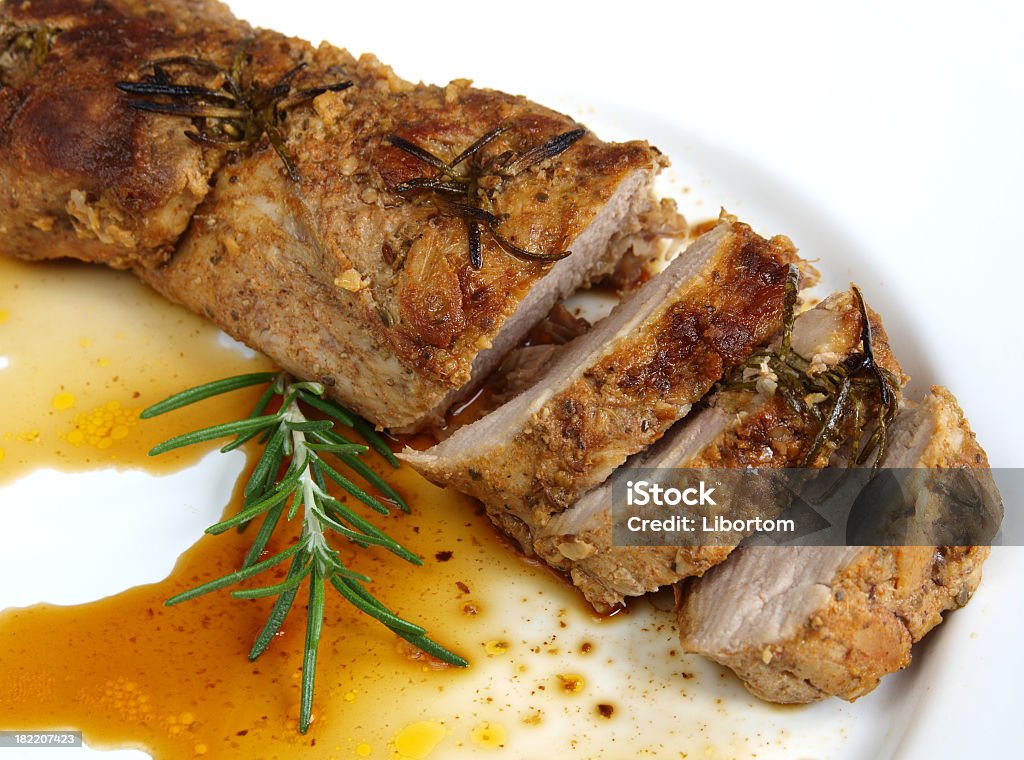 Lombo de Porco Assado - Foto de stock de Carne de Porco royalty-free
