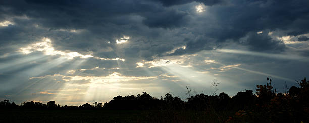 Light from heaven stock photo