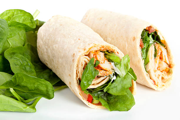 Chicken Salad Sandwich Wrap stock photo