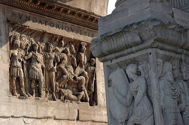 istock Detail of Constantine's Arch 182208246